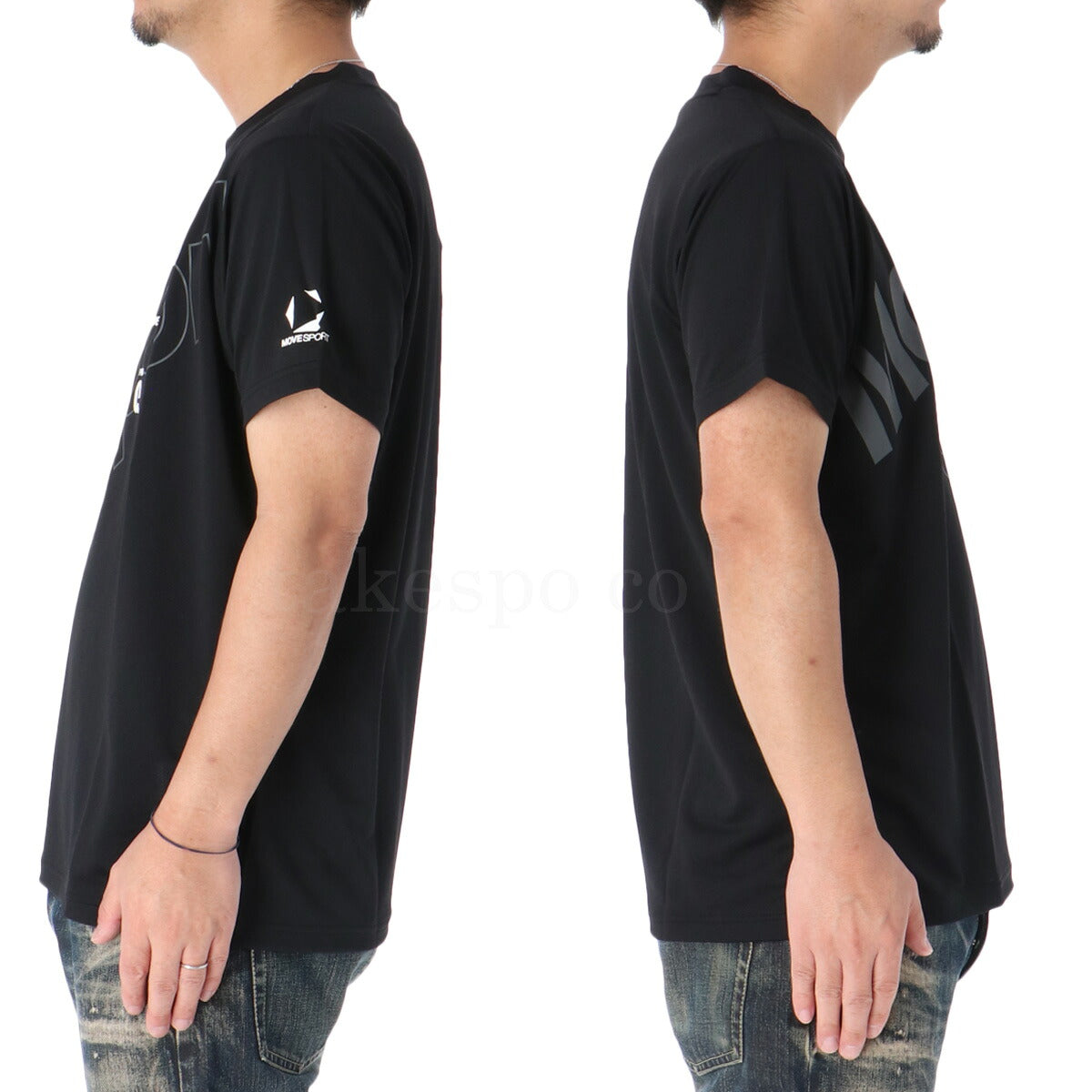 ムーブスポーツ デサント Tシャツ メンズ ライトウェイト ブラック ネイビー ST5FHT01M