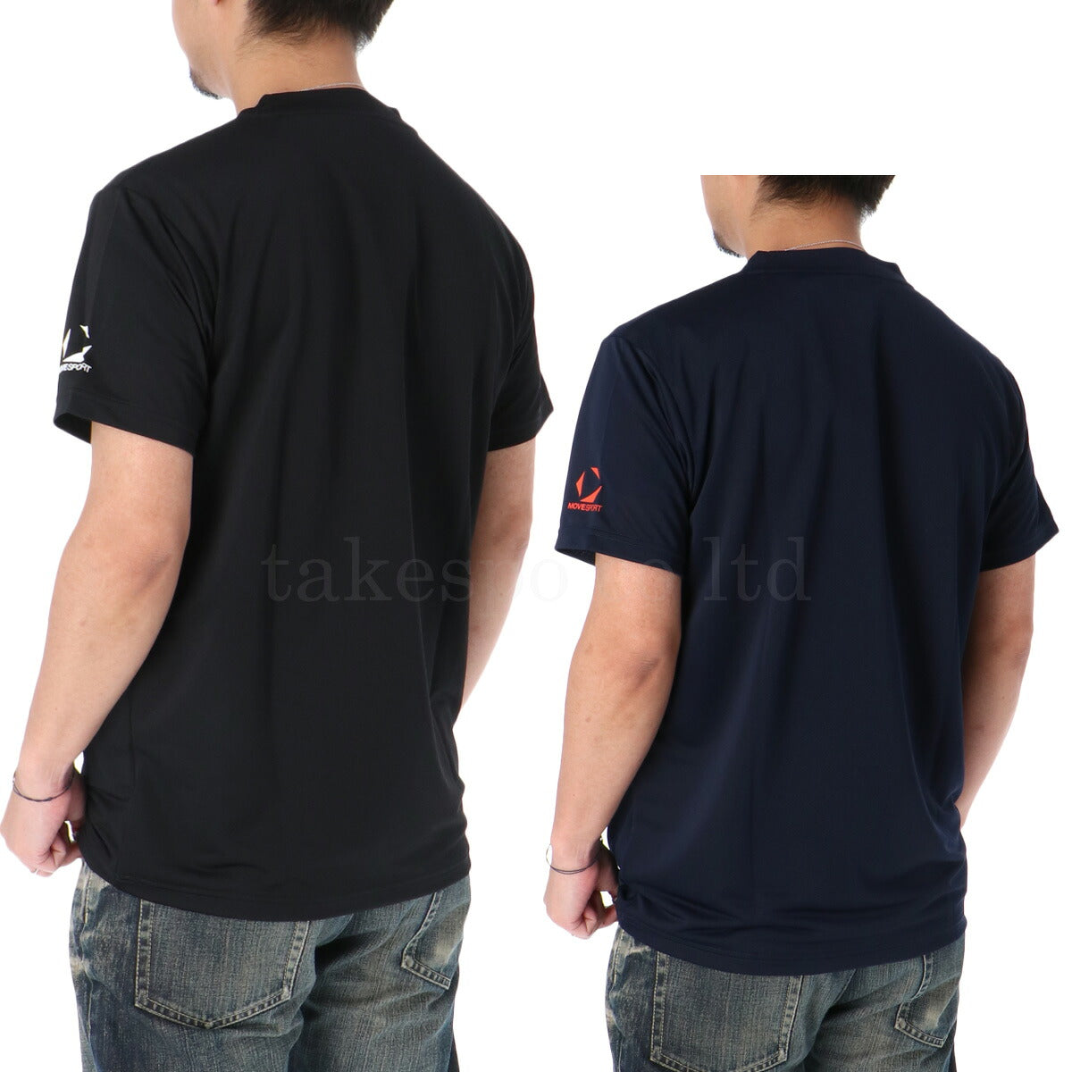 ムーブスポーツ デサント Tシャツ メンズ ライトウェイト ブラック ネイビー ST5FHT01M
