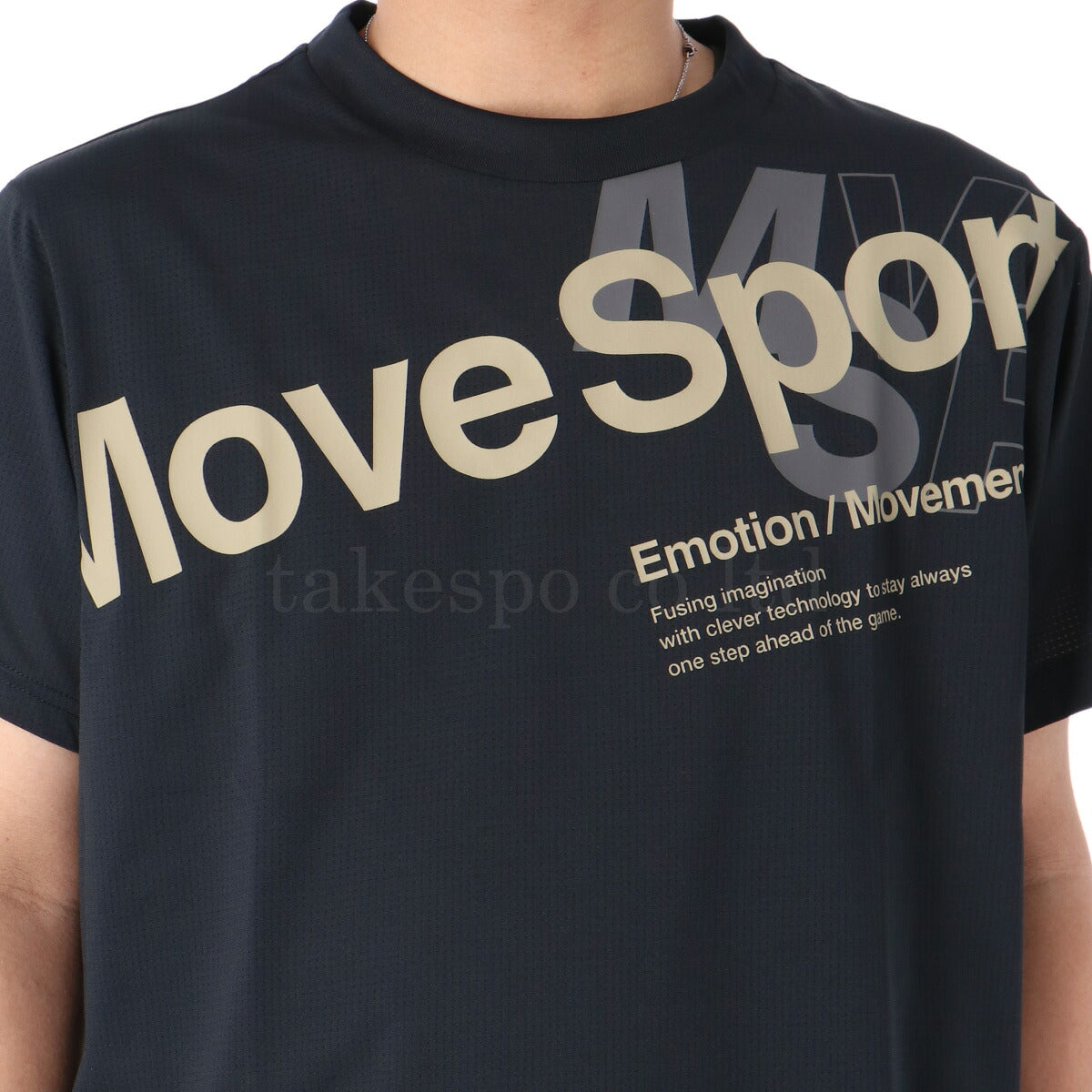 ムーブスポーツ デサント Tシャツ メンズ シャドーメッシュ ブラック ホワイト ベージュ ST5FHT02M