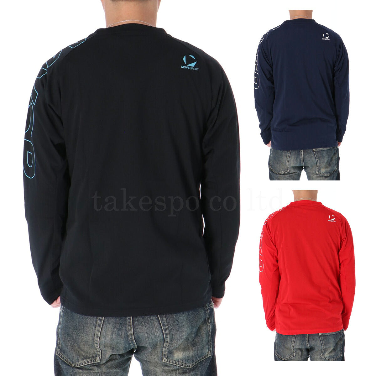 ムーブスポーツ デサント Tシャツ メンズ アウトラインロゴ ブラック ネイビー レッド ST5FLT02M