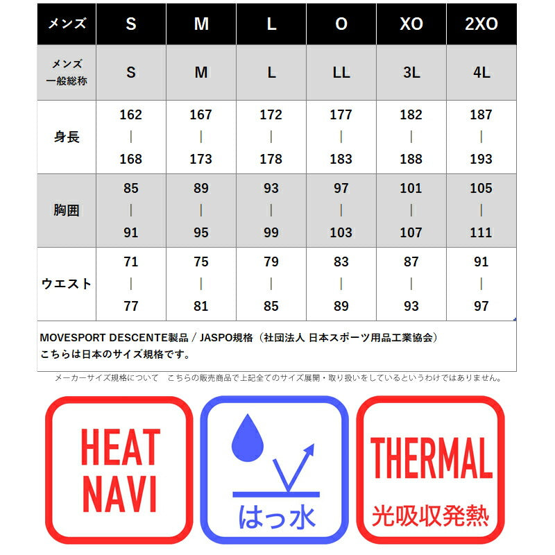 ムーブスポーツ デサント メンズ ウインドブレーカー上下 ヒートナビ MOVESPORT DESCENTE アパレル 上下 ST5FWB31M/ST5FPZ31M