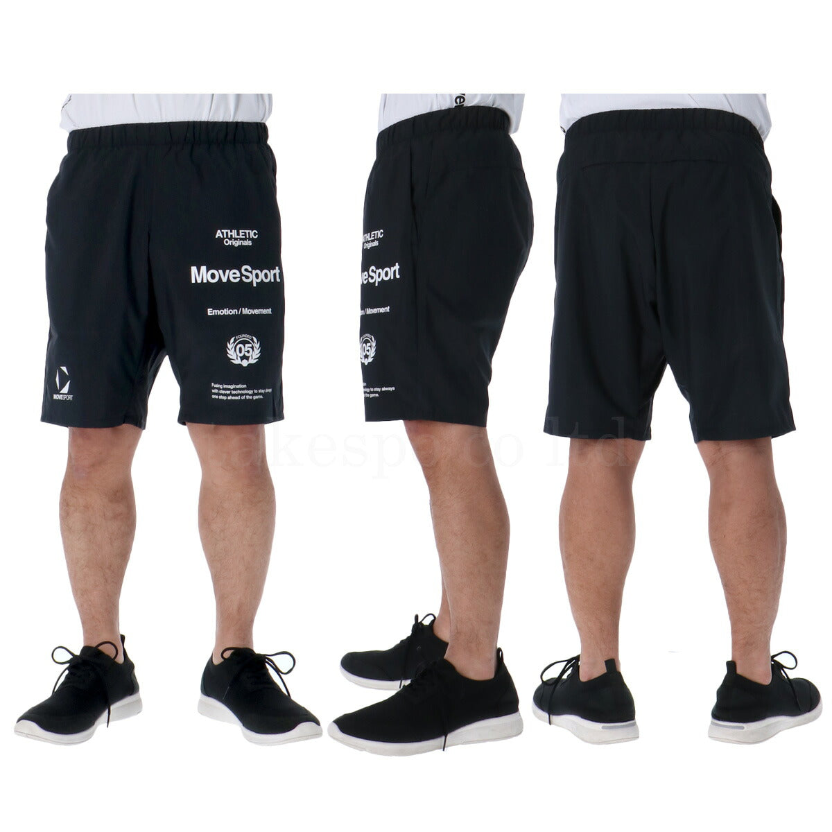 ムーブスポーツ Tシャツ ハーフパンツ 上下 メンズ デサント セットアップ ロゴグラフィック 半袖 薄手 軽量 ストレッチ 耐久性 吸汗 速乾 ドライ UVカット 白 MOVESPORT DESCENTE ST5SHT12M ネイビー ホワイト