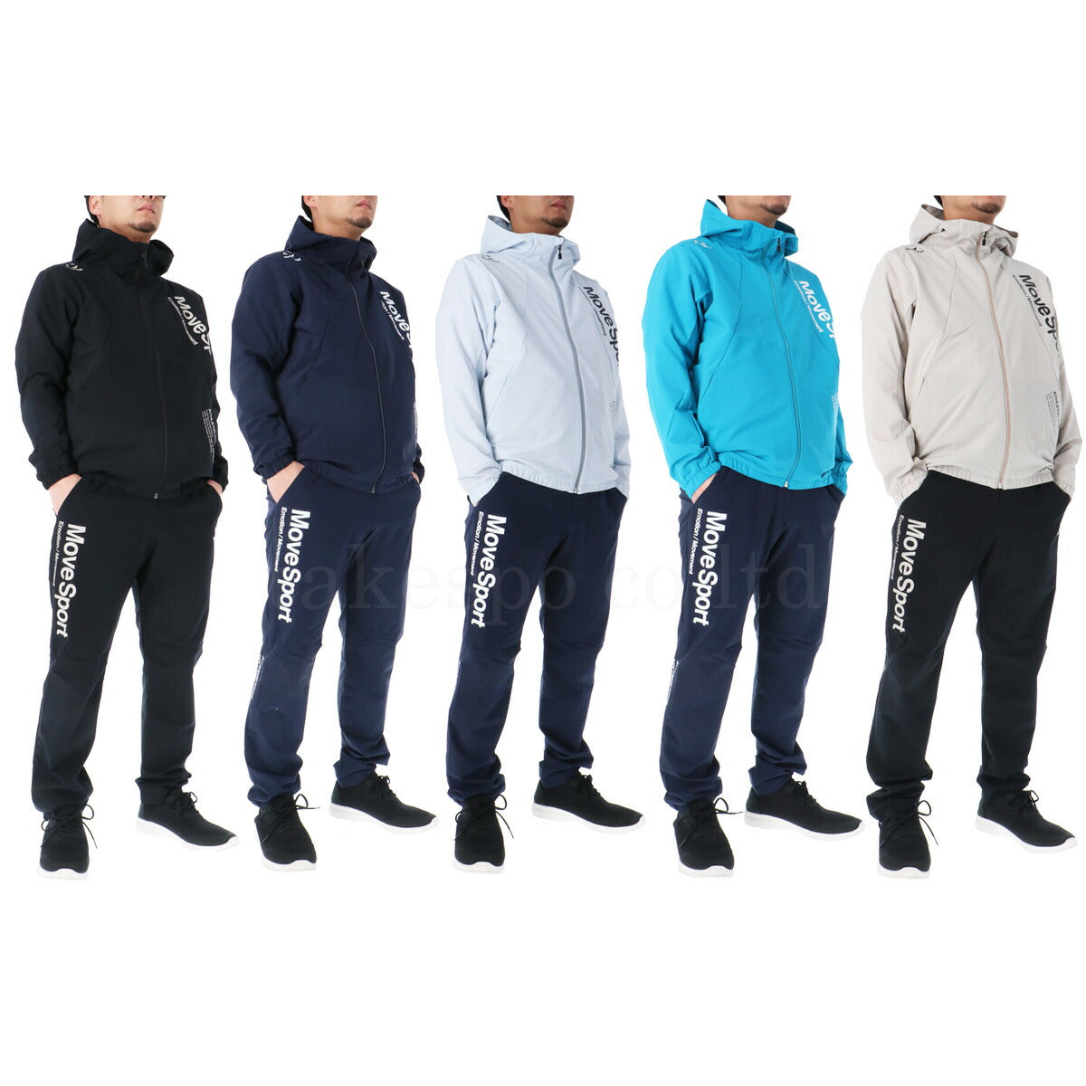 ムーブスポーツ デサント メンズ クロス薄手 ジャージ上下 サンスクリーンジャケットサンスクリーンロングパンツ MOVESPORT DESCENTE アパレル 上下 ST6SJK20M/ST6SPZ20M