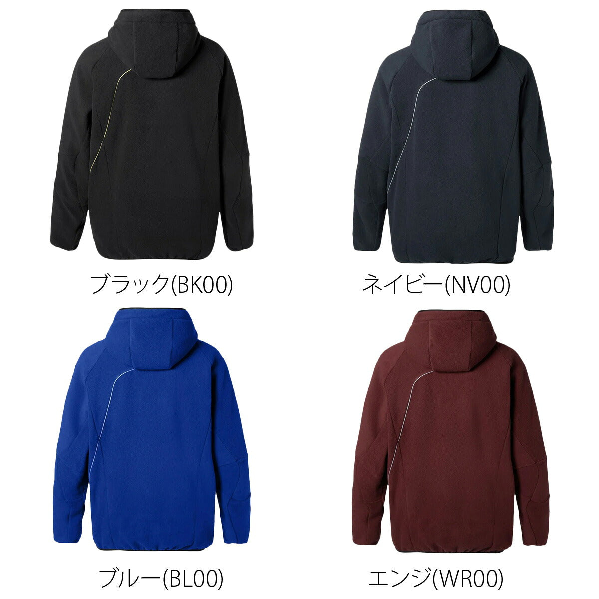 ムーブスポーツ メンズ デサント フリースジャケット パーカー チーム ハーフジップ 保温 黒 MOVESPORT DESCENTE ST6SSWT0M フード付き フーディ ブラック ネイビー ブルー レッド 大きいサイズ 有 スポーツウェア