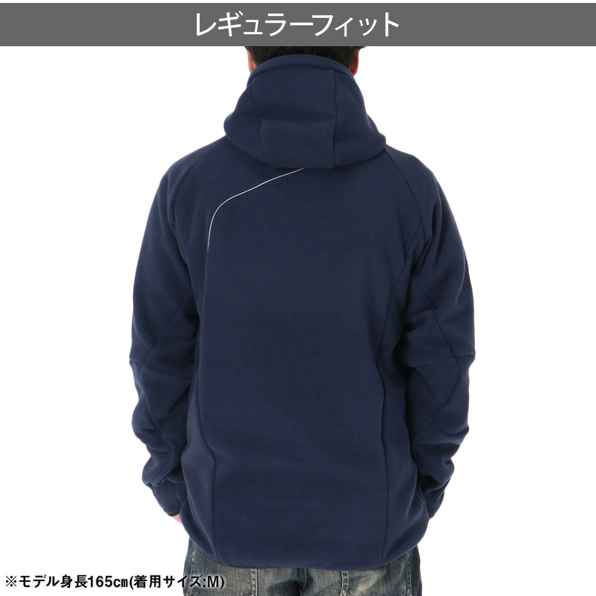ムーブスポーツ メンズ デサント フリースジャケット パーカー チーム ハーフジップ 保温 黒 MOVESPORT DESCENTE ST6SSWT0M フード付き フーディ ブラック ネイビー ブルー レッド 大きいサイズ 有 スポーツウェア