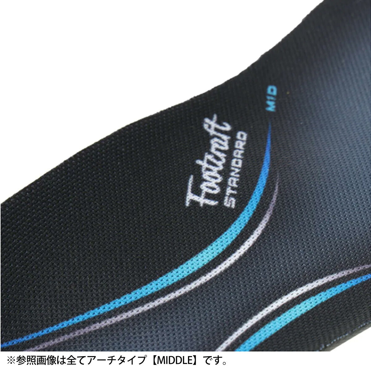 ザムスト インソール メンズ レディース フットクラフト スタンダード クッションプラス ミドル ブルー STANDARDCMIDDLE