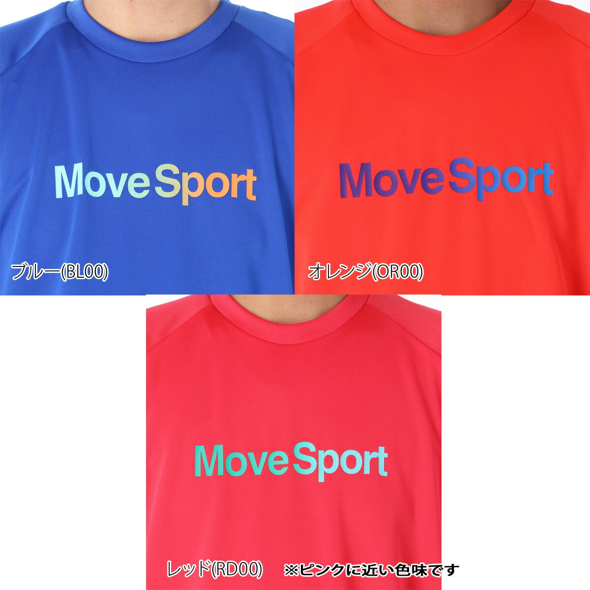ムーブスポーツ デサント Tシャツ メンズ ブラック ホワイト ネイビー ブルー イエロー オレンジ レッド SV6SHT00U
