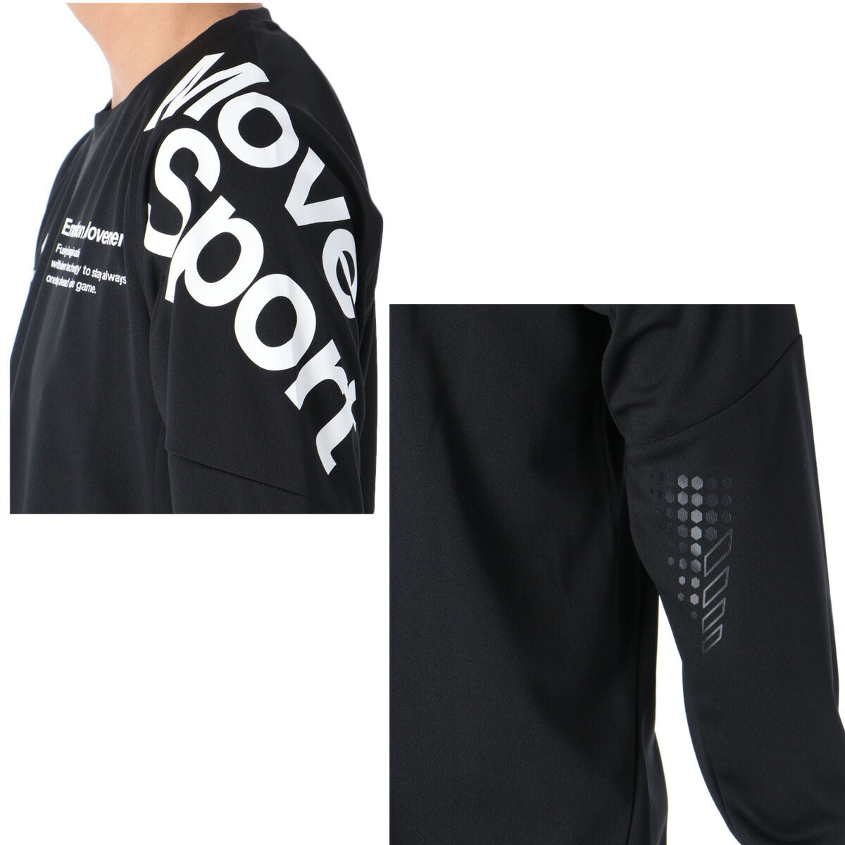 ムーブスポーツ デサント Tシャツ メンズ ブラック ホワイト ネイビー SV6SLT11U