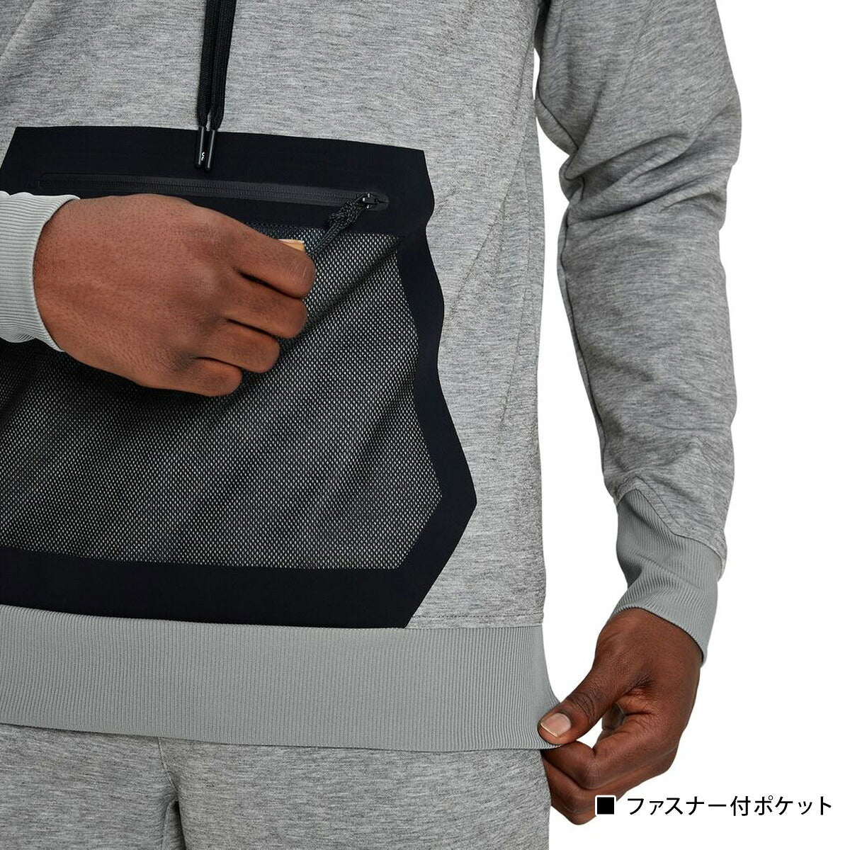 オン スウェットパーカー メンズ Hoodie フーディ ブラック グレー SWEAT1M