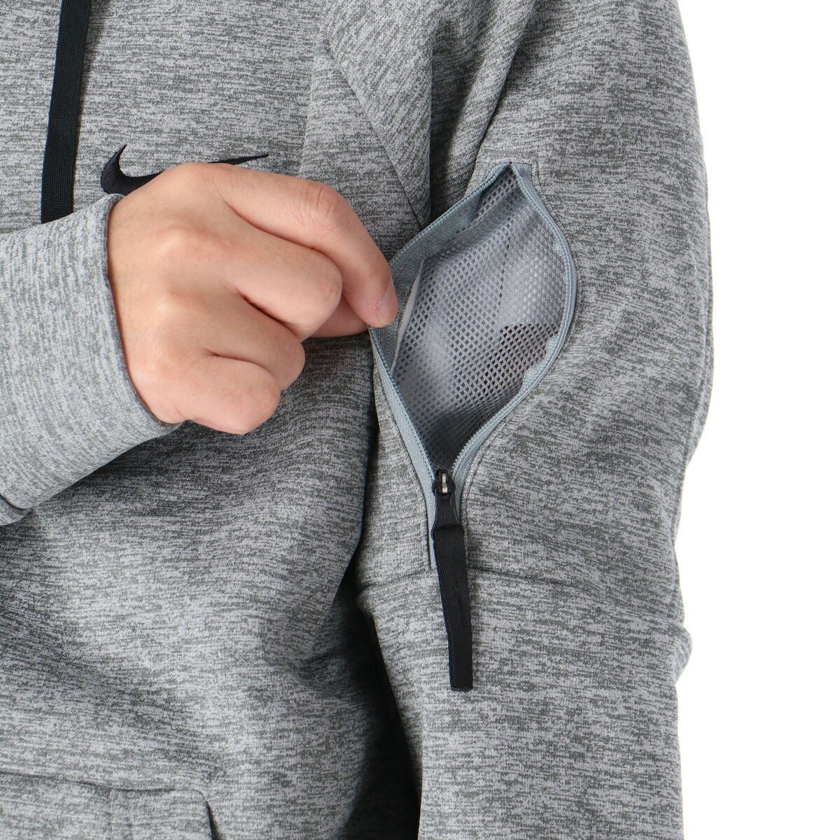 ナイキ Therma - FIT スウェット 上下 セットアップ メンズ ブランド NIKE フード付き 裏起毛 フリース フルジップ テーパードパンツ フーディ ワンポイント DQ4831 063 3ds 灰色 グレー 上下セット 大きいサイズ 有 - 【公式】限定ジャージのタケスポ（Limited jersey takespo）