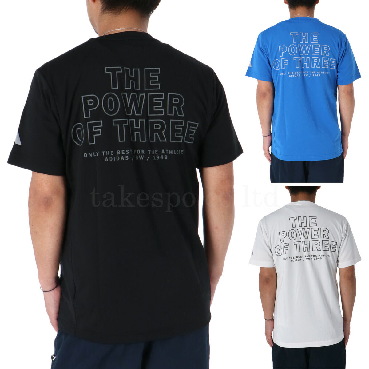 アディダス Tシャツ メンズ アダプテーション ブラック ブルー ホワイト TR769