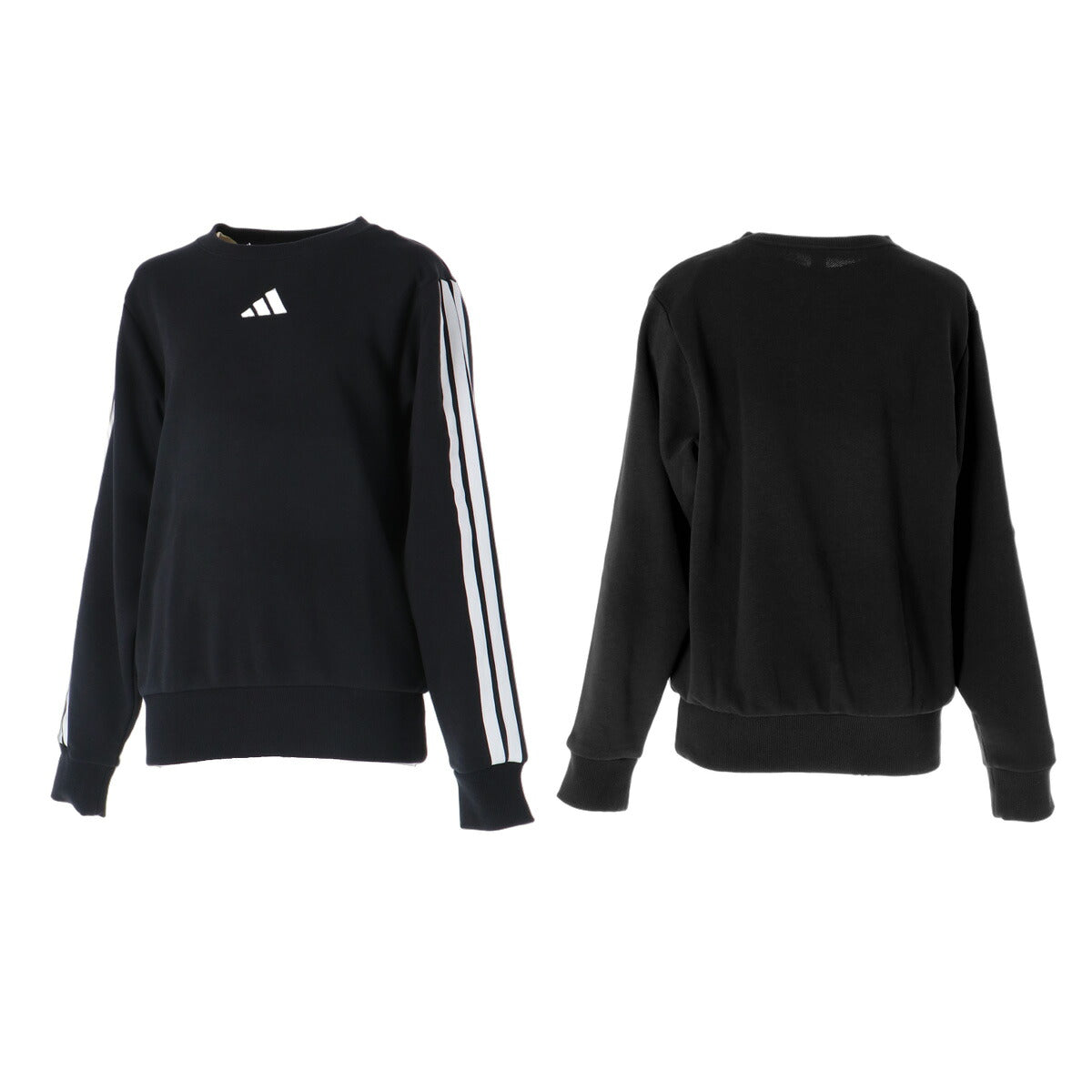 アディダス トレーナー スウェット スウェットシャツ ジュニア ブランド クルーネック スエット adidas 3ストライプス スリーストライプス 黒 TT292 ブラック グレー 男 女の子 キッズ スポーツウェア
