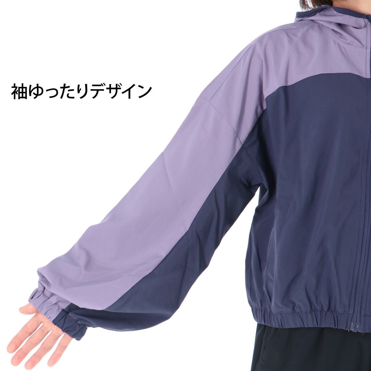 ニューバランス ウインドジャケット レディース ブランド newbalance はっ水 撥水 ゆったり キレイめ フード付き フーディ WJ6129DF パープル 新作 かわいい 大きいサイズ 有 トップス ウォーキング ウェア