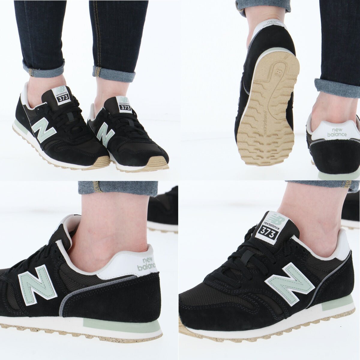 ニューバランス 373 シューズ レディース ブランド スニーカー newbalance ウォーキング レザー 革 皮革 黒 スエード ローカット WL373 あす楽 3ds かわいい 大きいサイズ 有 スポーツ おしゃれ - 【公式】限定ジャージのタケスポ（Limited jersey takespo）