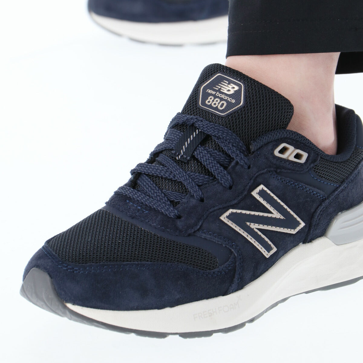 ウォーキングシューズ レディース ニューバランス Walking Fresh Foam X 880 v7 2E 黒 スポーツ ブランド シューズ ダイエット ウォーキング スニーカー 通勤 旅行 newbalance WW8802E グレー