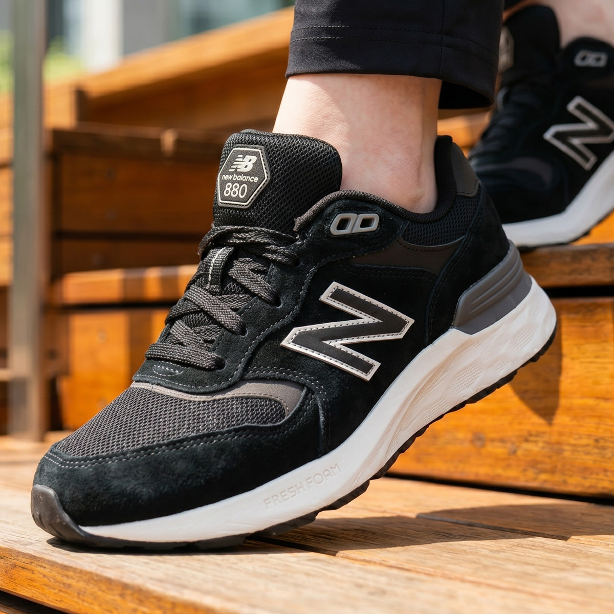 ウォーキングシューズ レディース ニューバランス Walking Fresh Foam X 880 v7 2E 黒 スポーツ ブランド シューズ ダイエット ウォーキング スニーカー 通勤 旅行 newbalance WW8802E グレー