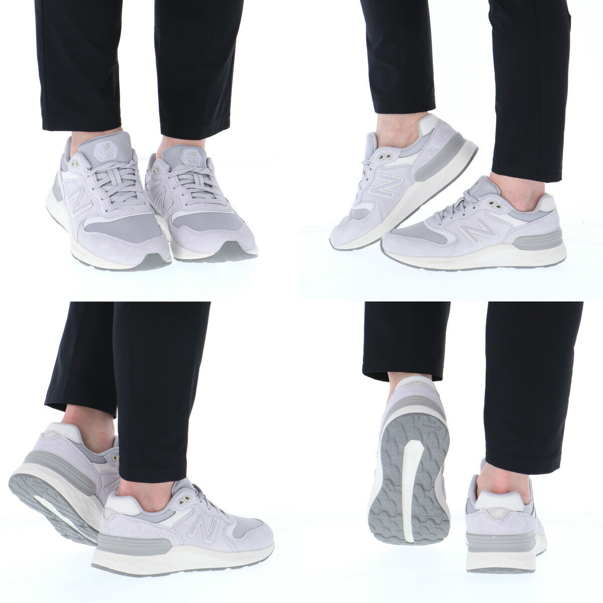 ウォーキングシューズ レディース ニューバランス Walking Fresh Foam X 880 v7 2E 黒 スポーツ ブランド シューズ ダイエット ウォーキング スニーカー 通勤 旅行 newbalance WW8802E グレー