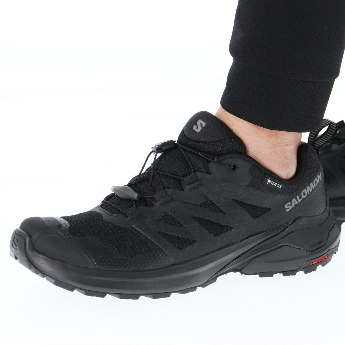 サロモン Xアドベンチャー ゴアテックス シューズ メンズ ブランド 登山靴 アウトドアシューズ トレッキング 山登り 登山 スニーカー Salomon 防水 透湿 黒 XADVGTXM ブラック 大きいサイズ 有 スポーツ