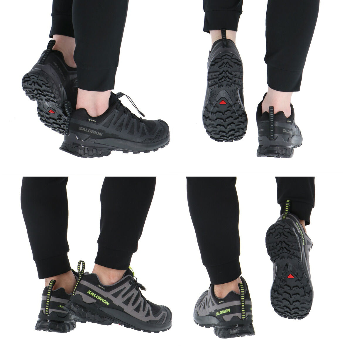 サロモン XA PRO 3D V9 GORE-TEX ゴアテックス シューズ メンズ ブランド トレイルランニング アウトドアシューズ トレラン ランニング 登山 スニーカー 山登り Salomon 防水 黒 XAPRO3DV9M ブラック グリーン