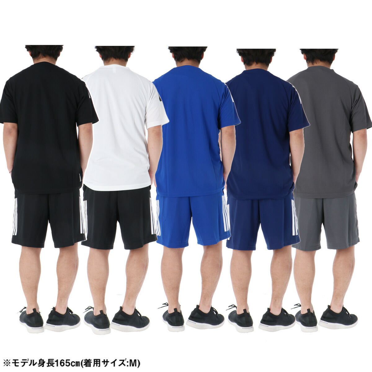 アディダス Tシャツ ハーフパンツ 上下 メンズ ブラック ホワイト ブルー ネイビー グレー ZR917